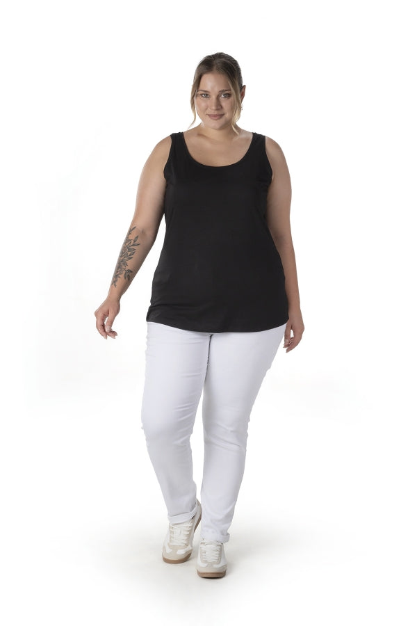 Büyük Beden Sıfır Kol Basic Atlet 1097164 Vervegrand