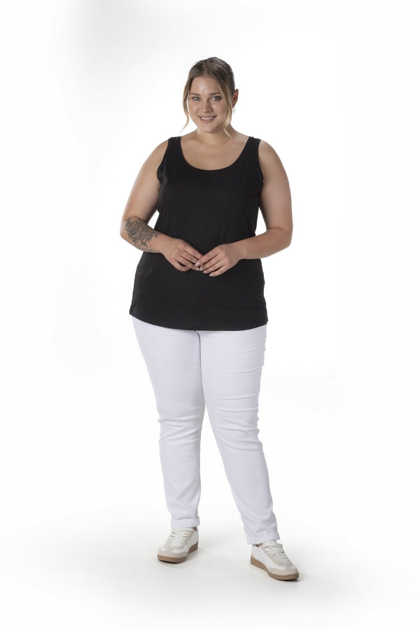 Büyük Beden Sıfır Kol Basic Atlet 1097164 Vervegrand