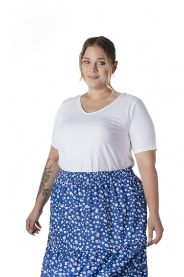 Büyük Beden Kısa Kol Basic T-shirt 12481903 T-shirt Vervegrand