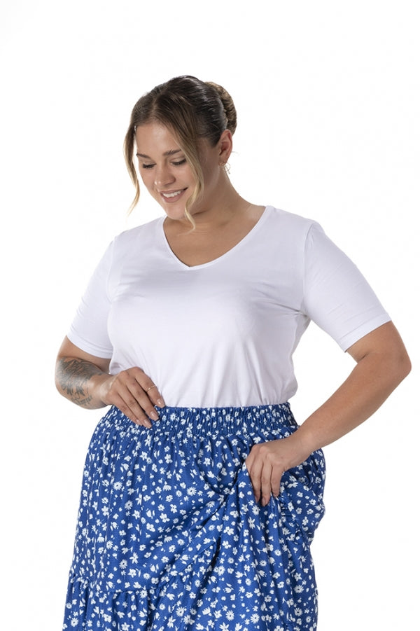 Büyük Beden Kısa Kol Basic T-shirt 12481903 T-shirt Vervegrand