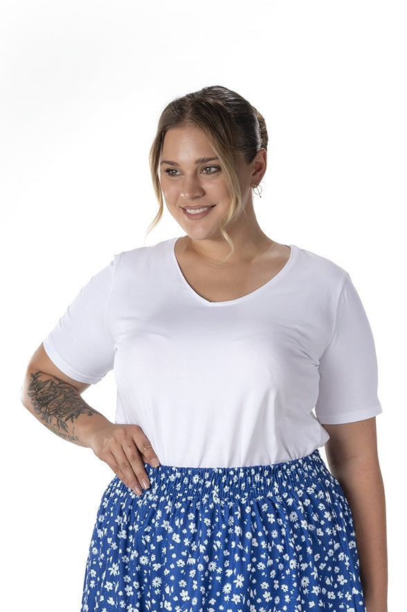 Büyük Beden Kısa Kol Basic T-shirt 12481903 T-shirt Vervegrand
