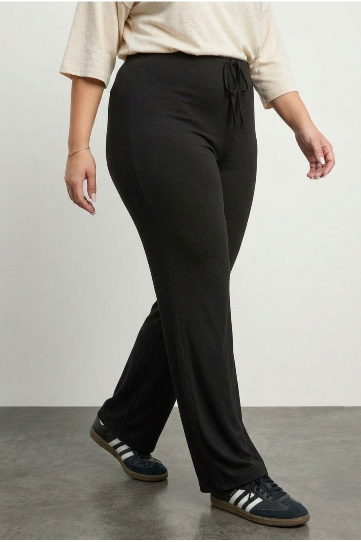 Geniş Paça Esnek Yoga Pantolonu