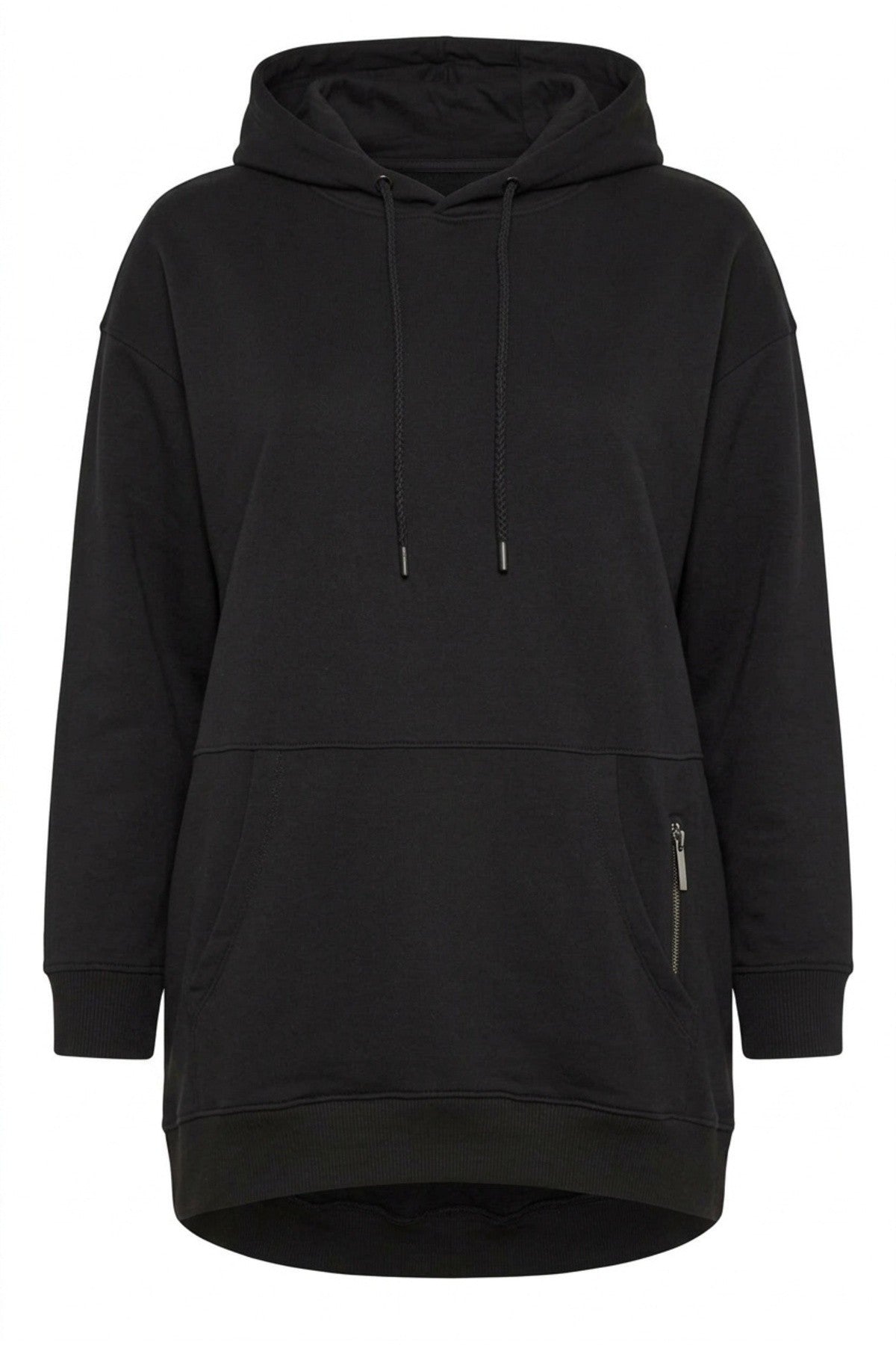 Kapüşonlu Cepli Fermuar Detaylı Sweatshirt 303800