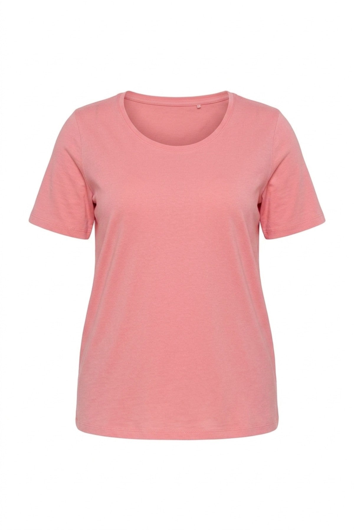 Geniş Yaka Basic Tshırt