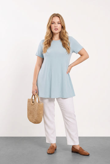 Fitilli Kumaş İnce T-shirt