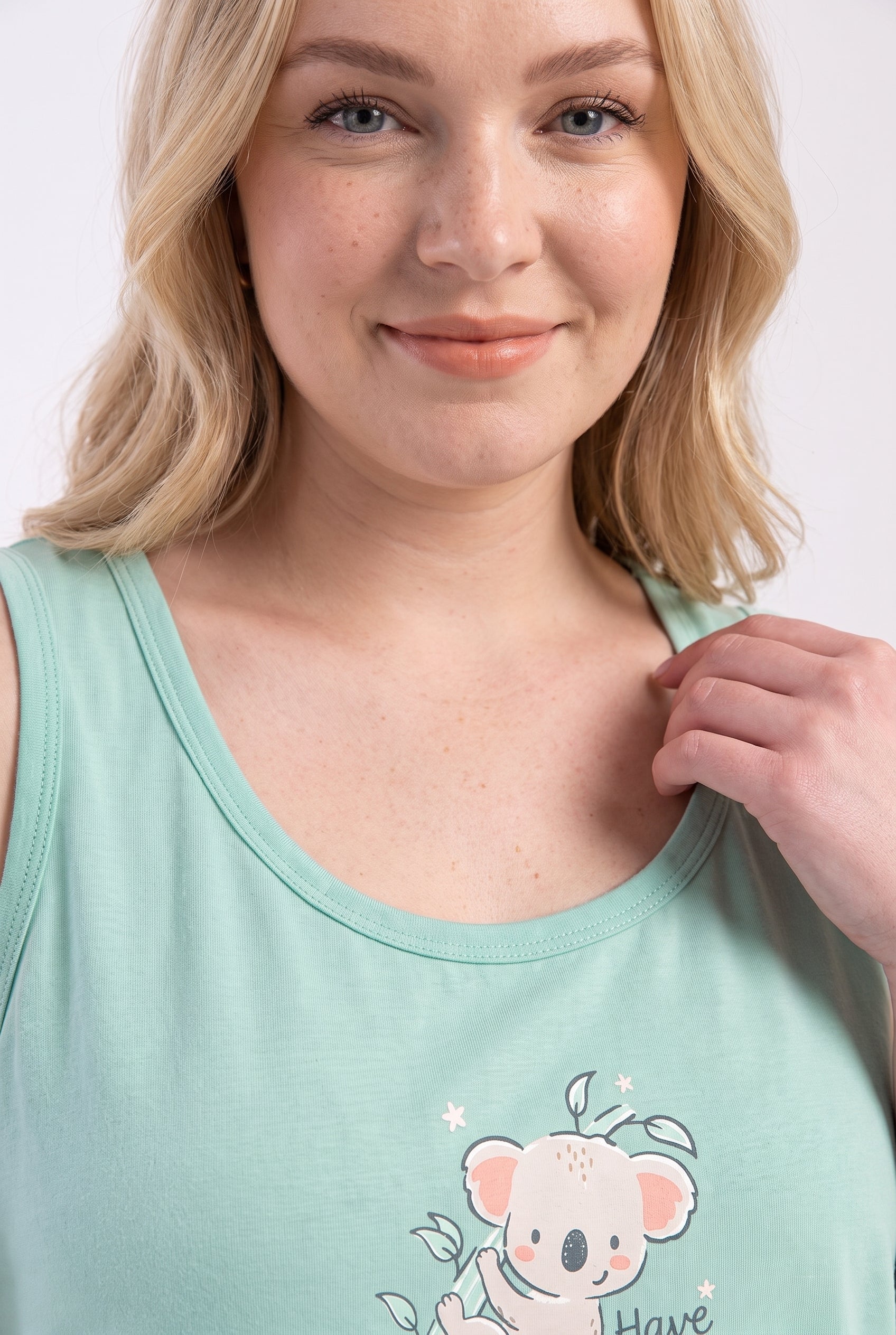 Büyük Beden Penye Şort Atlet Pijama Takımı