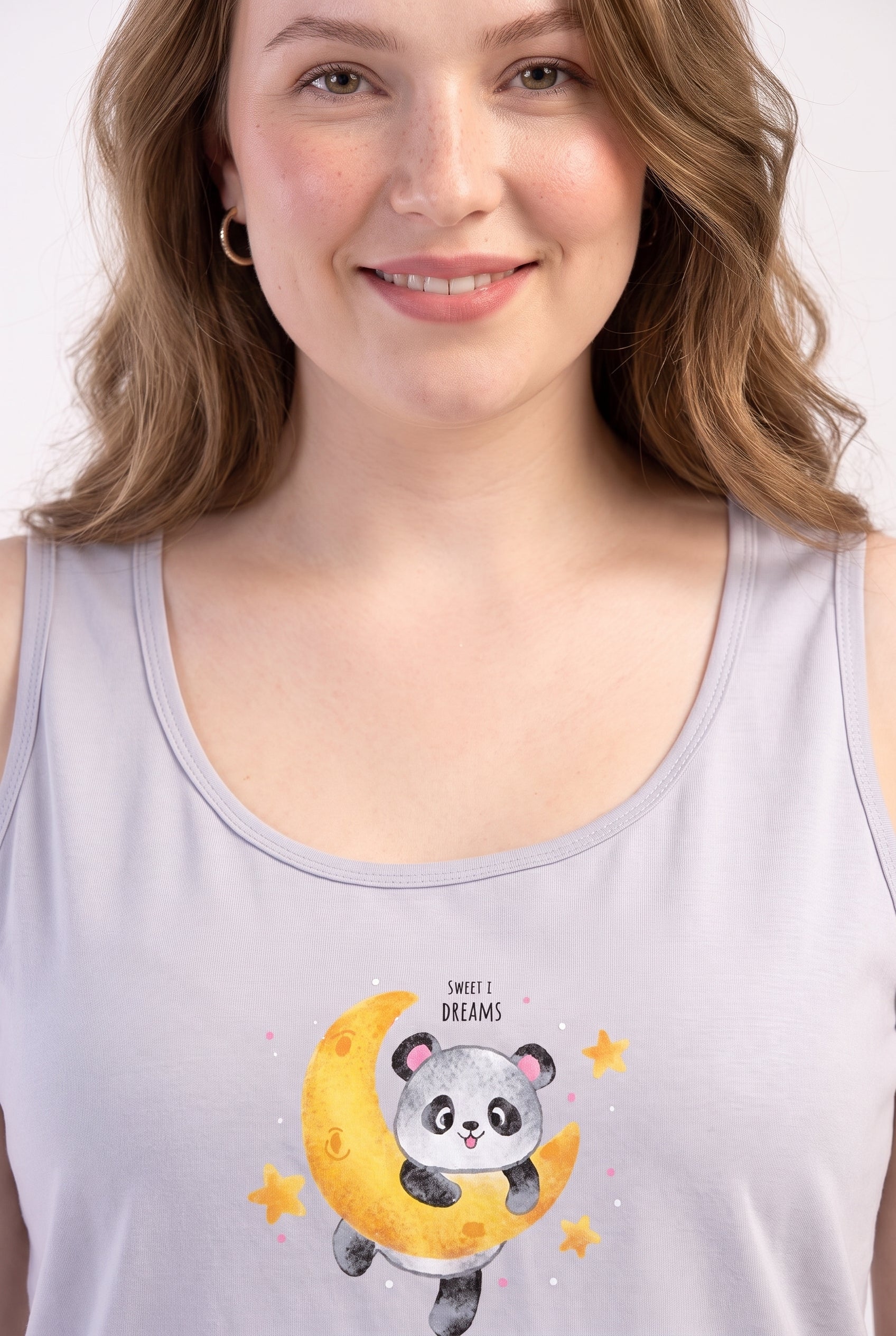 Büyük Beden Penye Şort Atlet Pijama Takımı