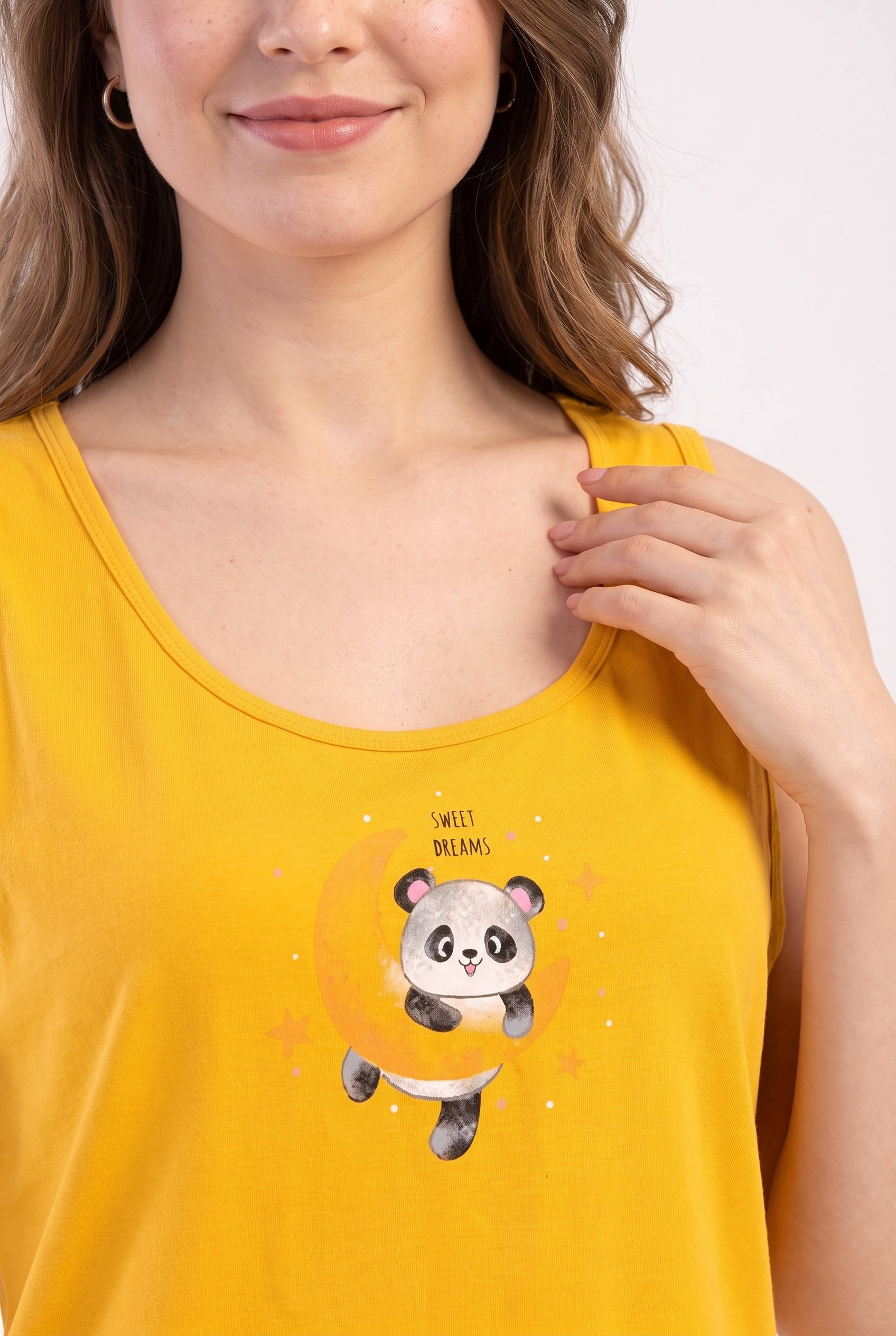 Büyük Beden Penye Şort Atlet Pijama Takımı