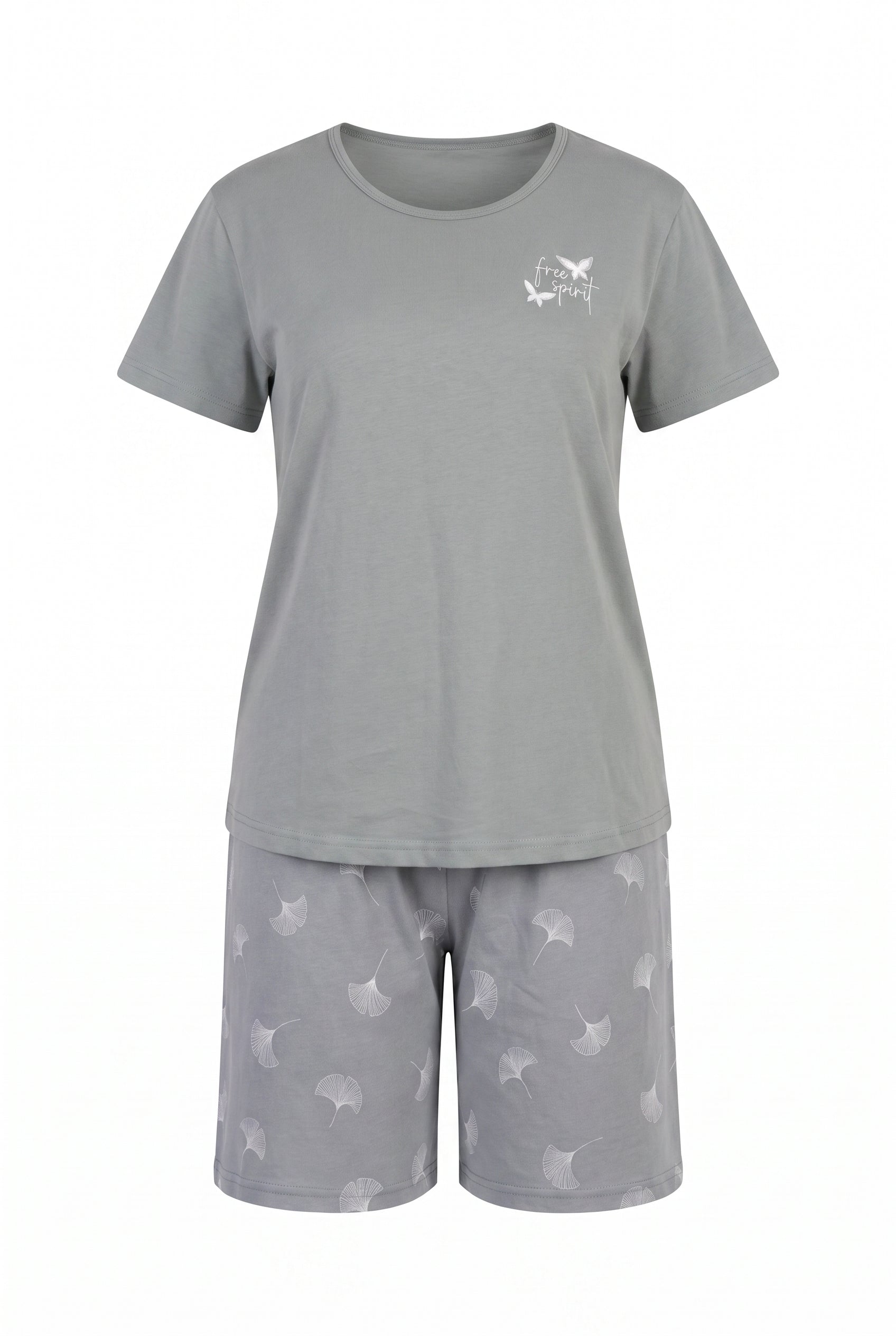 Büyük Beden Şortlu Penye Pijama Takımı