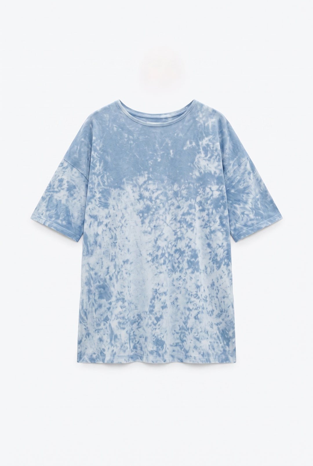 Parlak Yumoş Kumaşlı Yırtmaçlı Uzun T-shirt